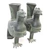 Image 4 : 2 Archaistic Chinese Bronze Phoenix Form Vessels