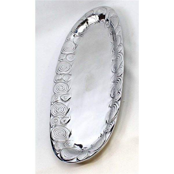 Mexican Pewter Serving Tray