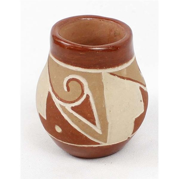San Juan Carved Pottery Jar