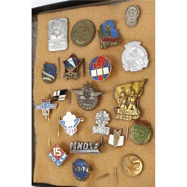20 Vintage Eastern European Lapel Pins