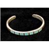 Image 2 : Vintage Navajo Sterling Inlay Turquoise Bracelet