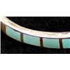 Image 3 : Vintage Navajo Sterling Inlay Turquoise Bracelet