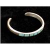 Image 5 : Vintage Navajo Sterling Inlay Turquoise Bracelet