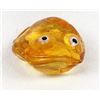 Image 2 : Zuni Amber Frog Fetish by Ricky Laahty