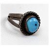 Image 4 : Navajo Old Pawn Sterling Turquoise Ring, Size 9
