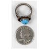 Image 8 : Navajo Old Pawn Sterling Turquoise Ring, Size 9