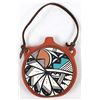 Image 1 : Navajo Hand Painted Ceramic Pottery Canteen, Nez