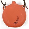 Image 3 : Navajo Hand Painted Ceramic Pottery Canteen, Nez