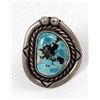 Image 2 : Navajo Old Pawn Sterling Turquoise Ring, Size 4