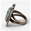 Image 5 : Navajo Old Pawn Sterling Turquoise Ring, Size 4