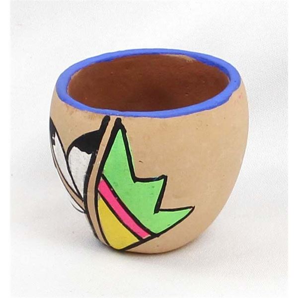 Vintage Tesuque Poster Paint Pottery Jar