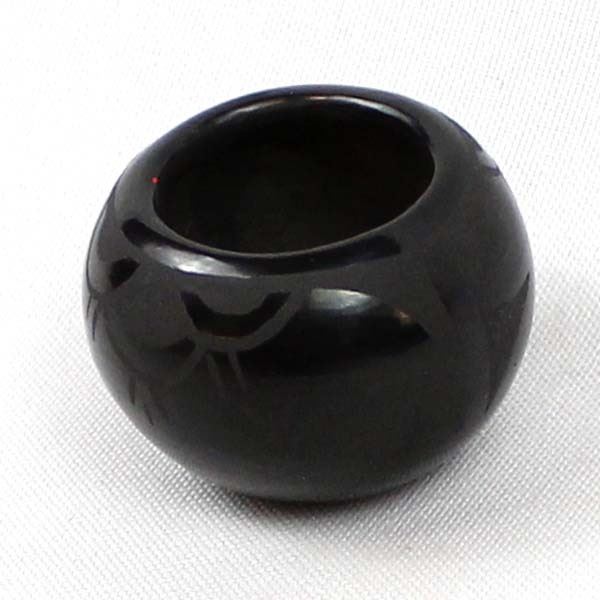 Santa Clara Pueblo Blackware Pot by R. Cain