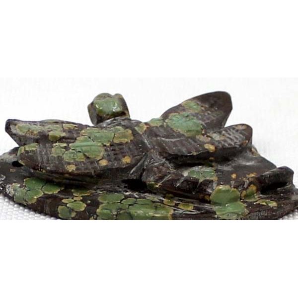 Zuni Turquoise Dragonfly Fetish Pendant