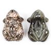 Image 11 : 2 Carved Stone Frogs