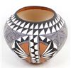 Image 2 : Native American Acoma Eye Dazzler Pottery Bowl