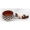 Image 4 : Native American Acoma Pottery Bowl and Figure