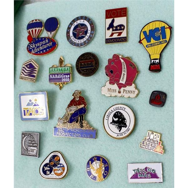 17 Various Vintage Ski Lapel Pins