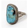 Image 1 : Navajo Old Pawn Sterling Turquoise Ring, Size 9