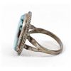 Image 6 : Navajo Old Pawn Sterling Turquoise Ring, Size 9