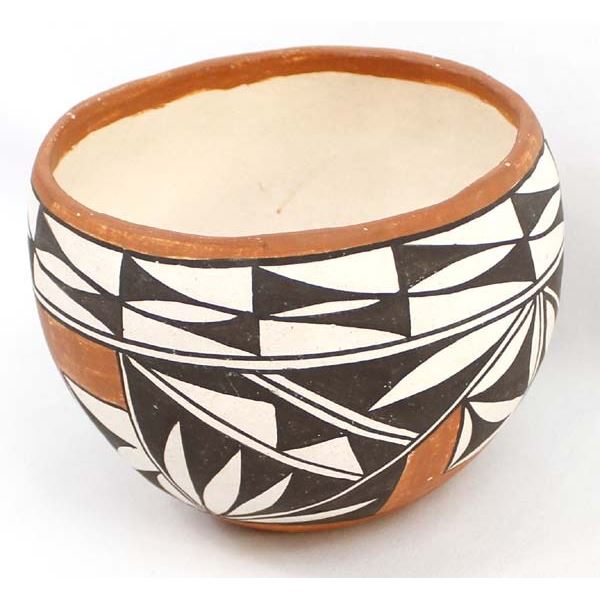 Vintage 1985 Acoma Pottery Bowl by R. Vallo