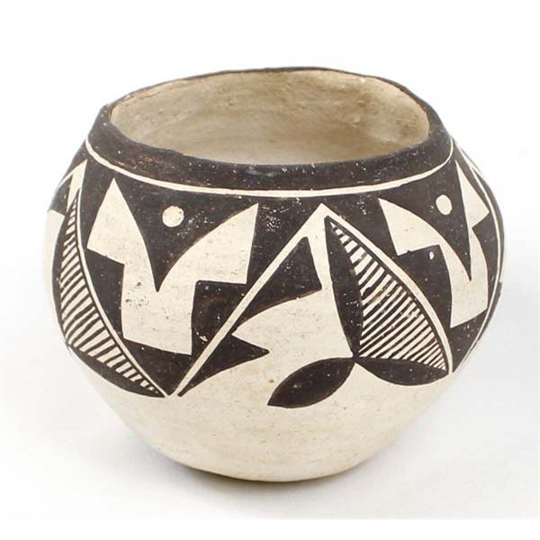 Historic Native American Acoma Pottery Bowl