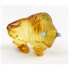 Image 3 : Zuni Amber Buffalo Fetish by Andres Quandelacy