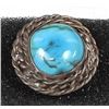 Image 1 : Navajo Old Pawn Sterling Turquoise Ring, Size 8