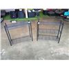 Image 1 : 2 BLACK METAL 3 TIER ADJUSTABLE RACKS - ONE NEEDS SOME CLIPS