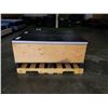 Image 2 : 2 PLYWOOD BINS WITH PLASTIC LIDS - PALLET JACK/FORKLIFT READY
