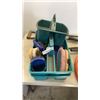 Image 2 : HORSE BRUSHES AND TRAYS, PRUNERS, EXTENTION CORD REEL, GARDEN TOOL