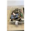 Image 2 : 2 BINS OF CHAINS, MESH HOSES, FITTINGS