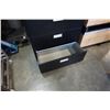 Image 8 : BLACK 5 DRAWER LATERAL FILING CABINET - 3 FOOT WIDE X 18 INCHES DEEP X 65 1/2 INCHES TALL