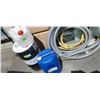 Image 2 : Lot of large flexible hoses and 2 barrels