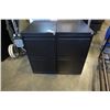 Image 2 : 2 BLACK METAL 2 DRAWER FILING CABINETS