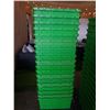 Image 2 : 19 GREEN STACKING TOTES