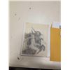 Image 2 : LOT OF FOIL ART BOAT PRINTS, ORIGINAL PENCIL DRAWING AND CLAYBURN VILLAGE PRINTS
