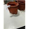 Image 2 : 2 POTTERY ELEPHANT PLANTERS