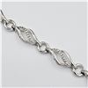 Image 3 : NEW STERLING SILVER DIAMOND BRACELET W/ APPRAISAL $950