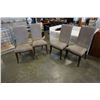 Image 1 : 4 BROWN MICROFIBER CHAIRS