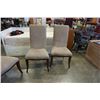 Image 2 : 4 BROWN MICROFIBER CHAIRS