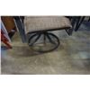 Image 9 : GLASSTOP PATIO TABLE WITH 6 CHAIRS - 65 INCHES X 39 INCHES X 28 INCHES TALL