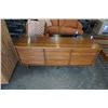 Image 1 : MCM VIC ART WALNUT 9 DRAWER DRESSER - 72.5 INCHES WIDE X 18 DEEP X 31.5 TALL