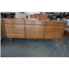 Image 2 : MCM VIC ART WALNUT 9 DRAWER DRESSER - 72.5 INCHES WIDE X 18 DEEP X 31.5 TALL