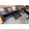 Image 8 : BLACK 1 DRAWER COFFEE TABLE AND ENDTABLE