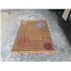 Image 2 : TUFTED MULTI COLOR AREA CARPET 4 FOOT 1 INCH X 71 INCHES 100% WOOL HAND MADE IN INDIA