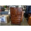 Image 1 : QUEEN ANNE STYLE 3 DRAWER WARDROBE - 35 INCHES WIDE X 19 DEEP X 59 TALL