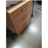 Image 1 : MAPLE FINISH 3 DRAWER ENDTABLE
