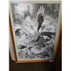Image 2 : OAK FRAMED EAGLE PRINT