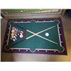 Image 8 : VINTAGE "DOGS PLAYING POOL" PICTURE AND POOL CARPET