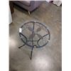 Image 3 : 3 PIECE GLASSTOP AND WICKER LOOK BISTRO SET - 2 FOOT DIAMETER X 27.5 INCHES TALL